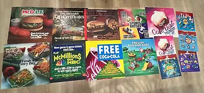 Vintage 1990s McDonald's Menu Sign Lot 14 Different Translite Signs Hot Wheels • $99.99