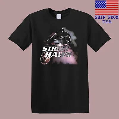 Street Hawk Movie Logo Men's Black T-Shirt Size S-5XL • $14.71