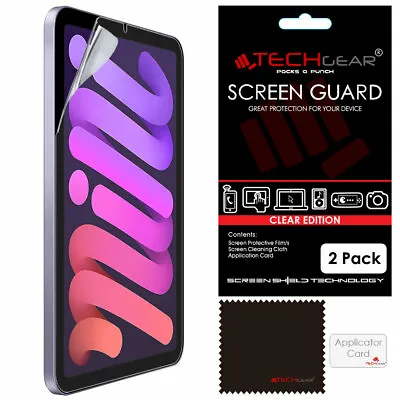 2 Pack TECHGEAR Screen Protector Guard Cover For Apple IPad Mini 6 6th Gen 2021 • £2.95