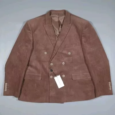 Alain Dupetit Jacket Mens 48S 42W Brown Corduroy Double Breasted New • $39.99