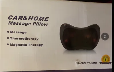 Car And Home Massage Pillow Thermotherapy Magnetic Therapy NEW (Burgundy) • $29.95