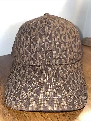 Authentic Michael Kors Baseball Hat Brown W/mk Logo Adjustable 💖buy More&save💖 • $22.79