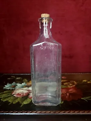Owens Glass Vintage Medicine Bottle With Cork  - 200 CC  • $9.95