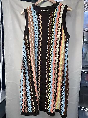 Missoni Target Women's Size 1X Chevron Zig Zag Sleeveless Crewneck Sweater Dress • $19.99