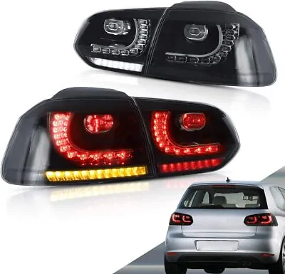 Smoked LED Tail Lights For Volkswagen Golf6 MK6 2010-2014 VW Golf 6 Rear Light • $229.99