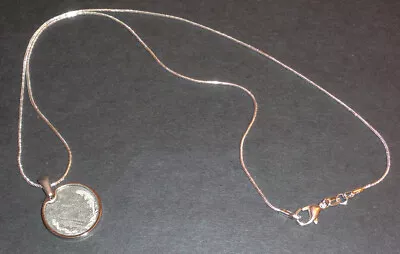 Meteorite Pendant & 20 Inch Silver Chain Necklace - Aletai Laser Cut Meteorite • $24.99