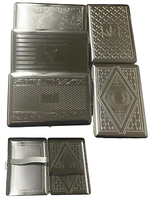 £4.85 • Buy Metal Cigarette Case For Women Men Slim Box Holds Cigarettes With Spring P&p