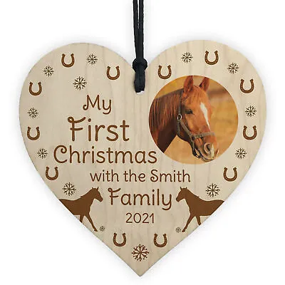 My First Christmas Horse Christmas Decoration Personalised Horse Lover Gift • £4.99