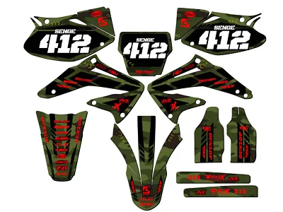 2002-2004 CRF 450 R APACHE Green Senge Graphics Kit Compatible With Honda • $134.99