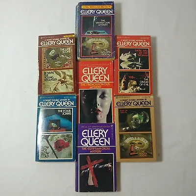 Lot Of 7 Ellery Queen Vintage Paperback Books 11 Novels The Spanish Cave Mystery • $14.99