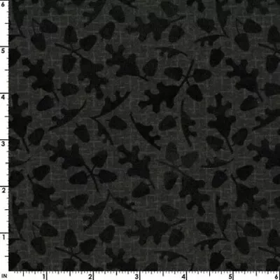 AUTUMN HARVEST Flannel Black Quilt Fabric Maywood Studio By The 1/2 Yard • $6