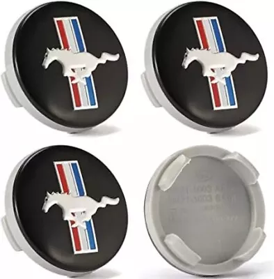 New 4 X 54mm Ford Mustang Running Horse Pony Wheel Center Caps   • $14.99