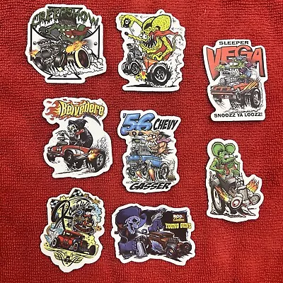 🔥 8 Rat Fink Mouse Ed Big Daddy Roth Hot Rod Art Vinyl Decal Sticker Car Truck • $4.95