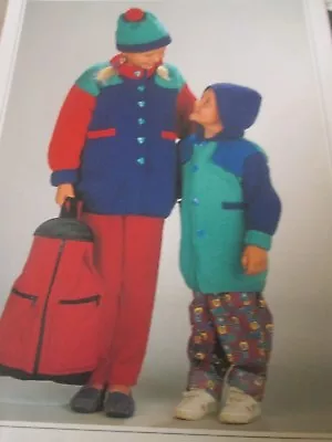 £1.99 • Buy WENDY CHUNKY Knitting Pattern Boys & Girls Duffle Coat &  Hat Size 22-30