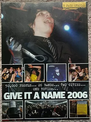 GIVE IT A NAME 2006 8-Page Poster Pullout MY CHEMICAL ROMANCE AIDEN BILLY TALENT • $10.04