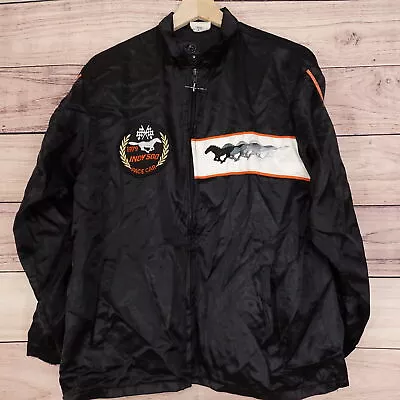 VINTAGE 1979 INDY 500 PACE CAR MUSTANG LIGHTWEIGHT 70s BOMBER WINDBREAKER SZ M • $60