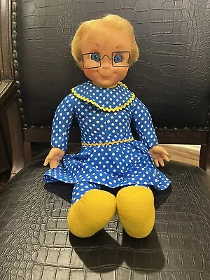 Original 1967 Mattel Mrs. Beasley Doll With Glasses - Does Not Talk • $140