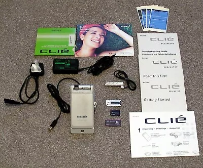 Sony Clie PEG NX70V/E PDA Fully Working Inc Stand And Charger - Manual - Etc  ! • £175