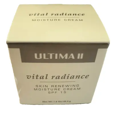 Ultima II Vital Radiance SKIN Renewing Moisture Cream SPF 15 1.6 Oz/45.4g New  • $98.96