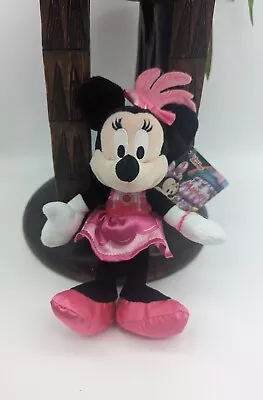 Disney Minnie Mouse In Tea Time Dress 25cm (10in) Plush Minnie Mouse Soft Toy • £4.50