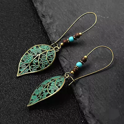 Fashion Vintage Boho Style Dangle Drop Leaf Earrings For Women Fashion Jewelry • $4.99