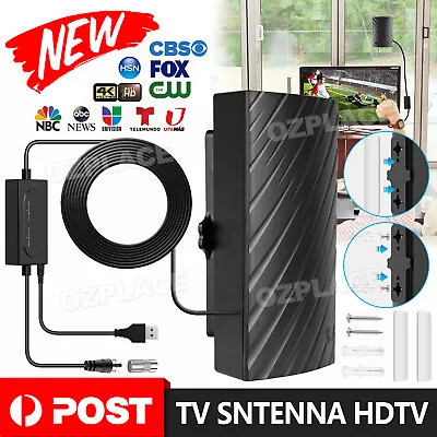 600 Miles Digital TV Antenna HDTV Amplified 4K 1080P Waterproof Outdoor Indoor • $17.95