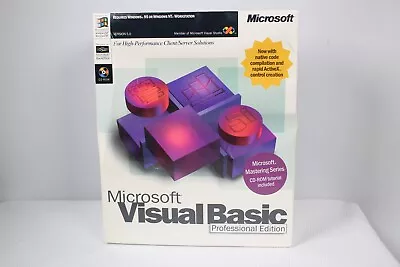 Microsoft Visual Basic Professional Edition Version 5.0 Academic BRAND NEW SEALE • $299.99