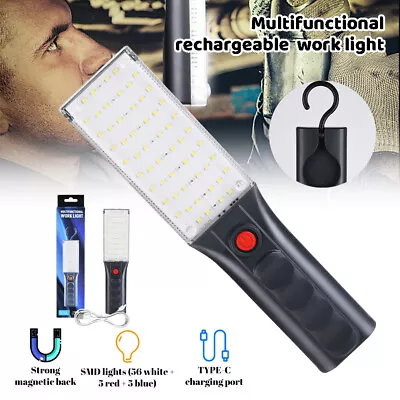 Magnetic COB LED Work Light Lamp Flashlight 5 Modes Rechargeable Torch Light US • $1.99