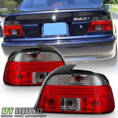 1997-2000 BMW E39 5-Series 528i Sedan Red Smoked Tail Lights Lamps Left+Right • $59.99