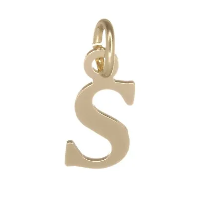 New 9ct Solid Gold 375 Letter Alphabet Initial Jewellery Pendant Charm A-Z 17mm • £36.17