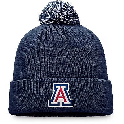 Arizona Wildcats U Of A Ncaa Navy Beanie Pom Knit Cap Hat Nwt! Top The World • $19.95