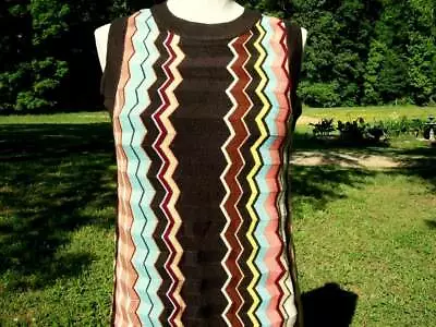 Missoni Target Colore Zig Zag Sleeveless Sweater Dress NWOT SZ S M XL • $44.95