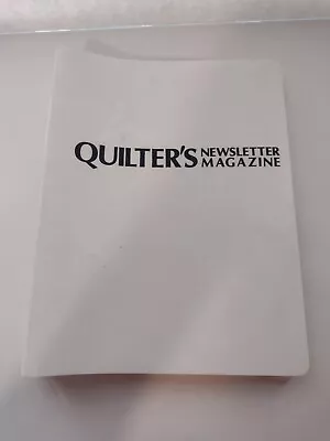 Lot Of 10 Vintage Quilter's Newsletter Magazines In Binder (Lot 29) • $12.99
