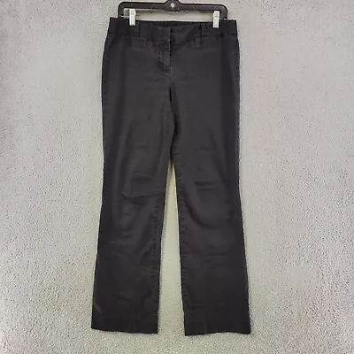 J Crew Pants Womens 6 Black Bootcut Chino City Fit Stretch Business Casual • $11.98