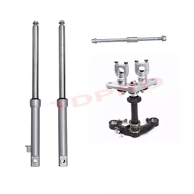 520mm Front Forks Shock Triple Tree For Pit Dirt Bike Mini Trail Postie CRF50 • $138.66