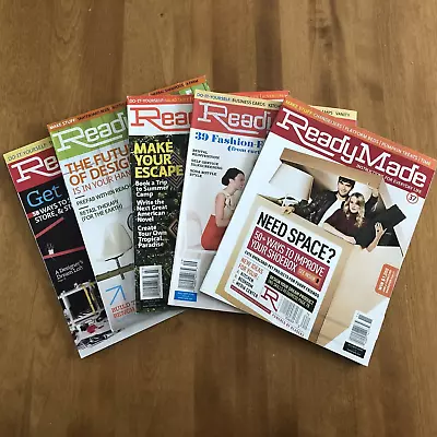 Lot Of 5 2008 ReadyMade Magazine Issues 33-37 DIY • $24.99