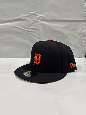 Authentic MLB Detroit Tigers 9FIFTY Adjustable Snap-Back New Era Cap-Navy/Orange • $30