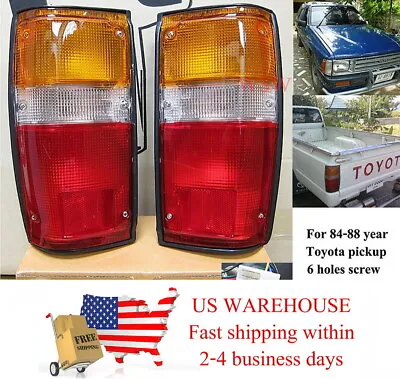 Tail Rear Light Lamp For 84 85 86 87 88 Toyota Hilux Mk2 Ln65 Yn65 2/4wd Pickup • $59.99