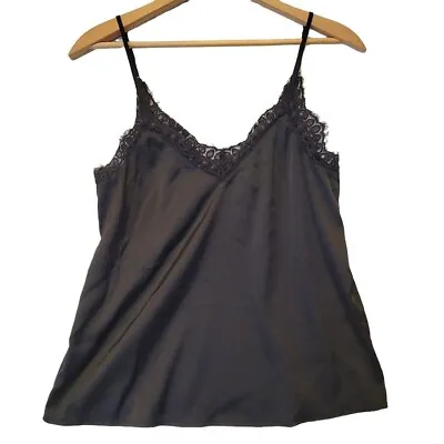 H&M Divided Black Lace Camisole Top US Size 2 XS • $11.95