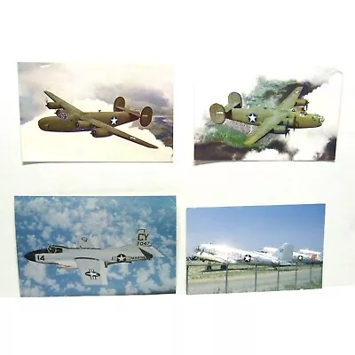 Postcard Vintage Lot Of 4 Military Aircraft Plane Jet Liberator Skynight Douglas • $2