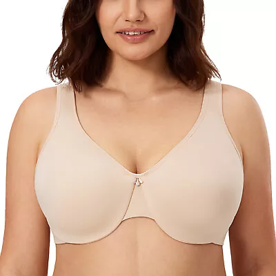 DELIMIRA Women's Minimizer Bra Full Figure Non Padded Underwire Full Large Busts • $27.71