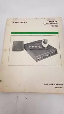 Motorola MITREK FM Radio OEM Manual • $15