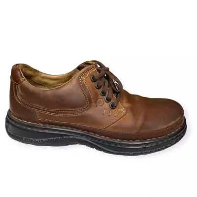 Born Size Men's US 10 / 44 EUR Opanka Oxford Shoes Brown Leather M/W M6257 • $21.85