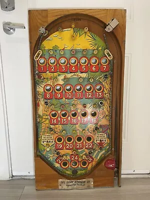 Vintage BALLY “Sea Island” Bingo Pinball Game - Game Board 40” X 20” • $1250