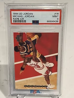 1994 Upper Deck Rare Air Michael Jordan PSA 9 Mint Card #16 Fresh Grade • $0.99