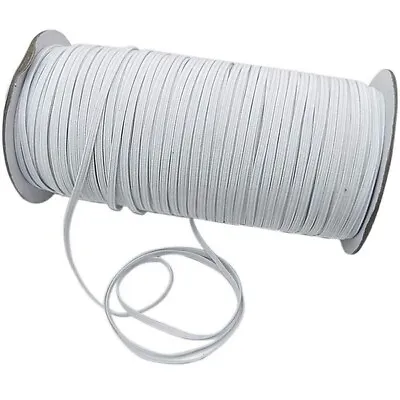 £1.99 • Buy 6mm Elastic Stretch Bands Flat Cord For Waist Sewing Clothing Trousers Lingerie