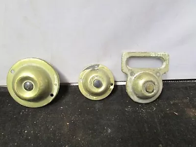 Vintage 3 Brass Push Door Bells Salvage • $9.99