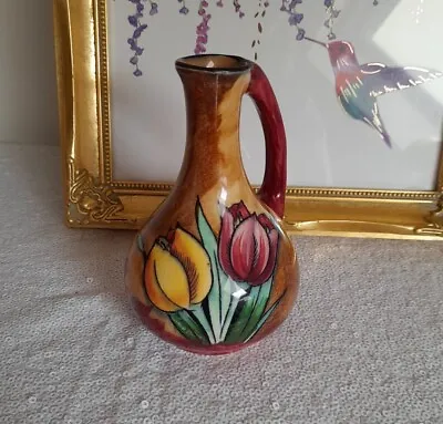 H&K Tunstall Art Deco Tulip Time Small Vase Jug Batch 683A 1930s Handpainted • £12