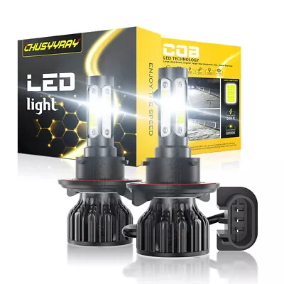 For Ford Mustang 2005 2006-2012 LED Headlight High Low Beam Bulbs Kit 6000K H13 • $14.99