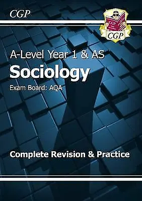 New A-Level Sociology: AQA Year 1 & AS Complete Revision & Practice-CGP Books-Pa • £3.79